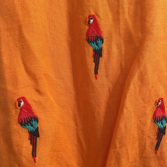 FARM Rio Orange Parrot Print Dress - Picture 8 of 13